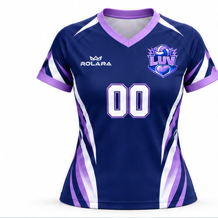 Land United Girls Volleyball Away Jersey.