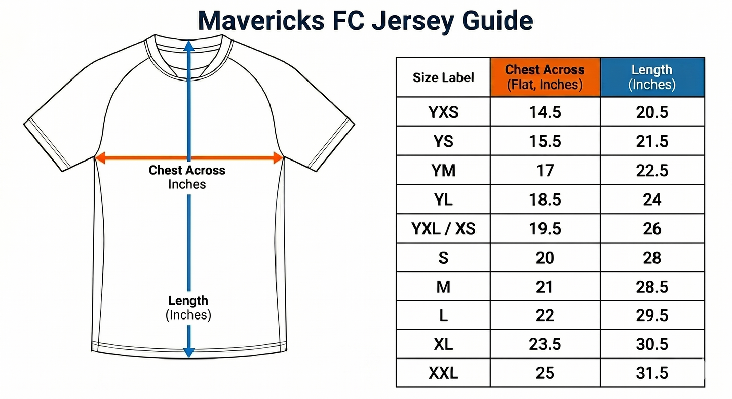 Mavericks FC Boys Away Jersey